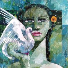 Iqbal Durrani, 26 x 26 Inch, Oil on Canvas, Figurative Painting, AC-IQD-308